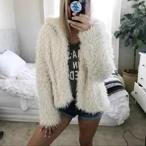 Free People Faux Fur Jacket